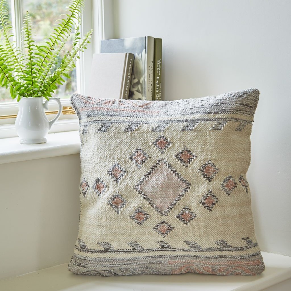 Andalucia Cadiz Cushion 45cm x 45cm on window seat