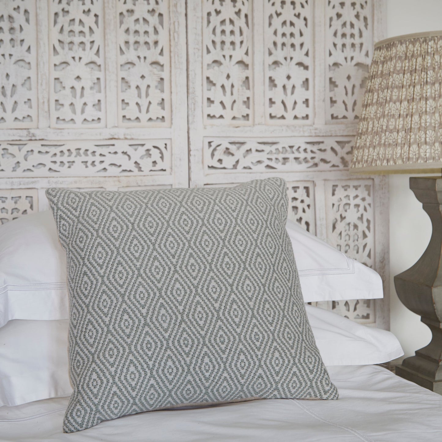 Dove Grey Hammam Cushion Cover