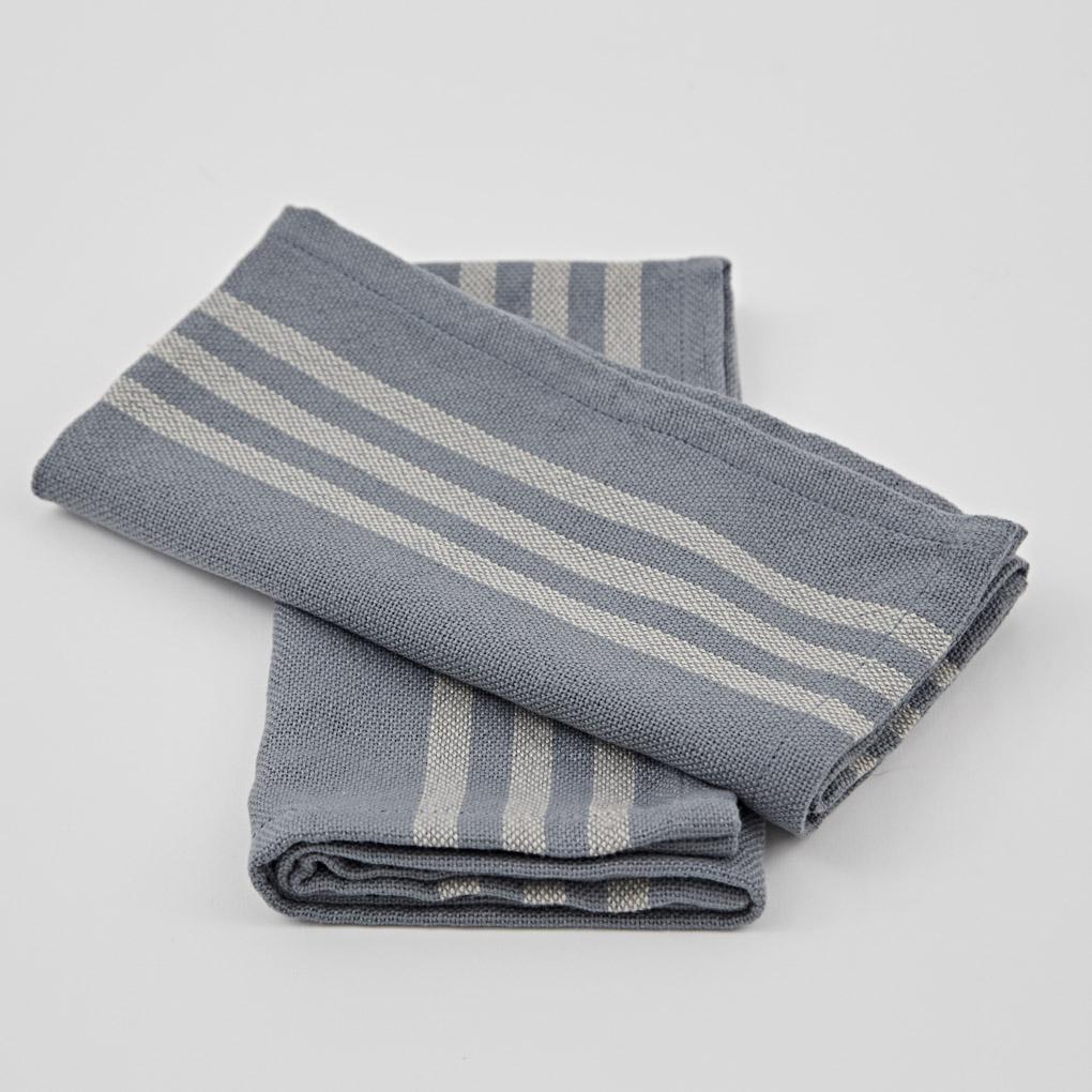 Maxime Blue & Linen Napkins