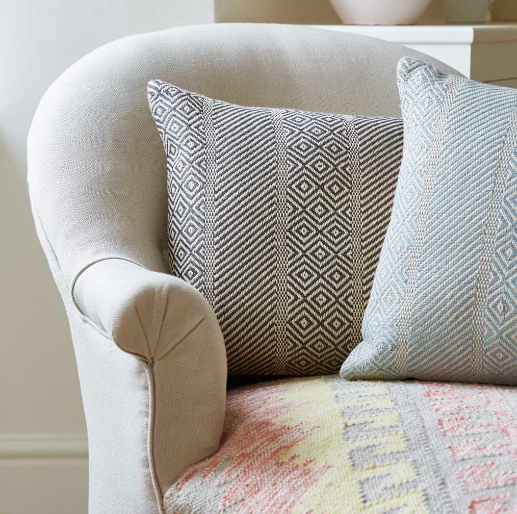 Minerva Charcoal Cushion