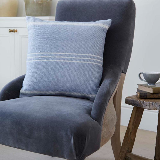 Oxford Stripe Lavender Cushion Cover