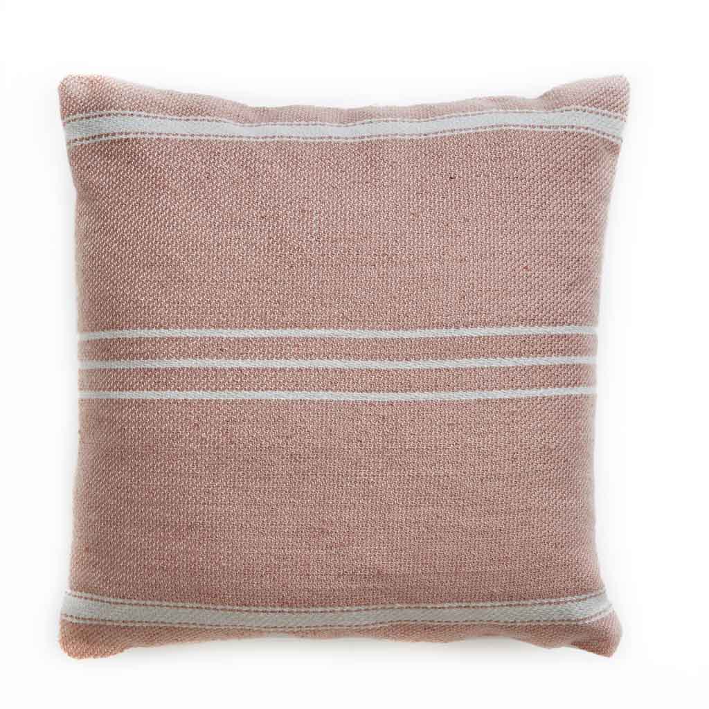 Oxford Stripe Coral Cushion Cover