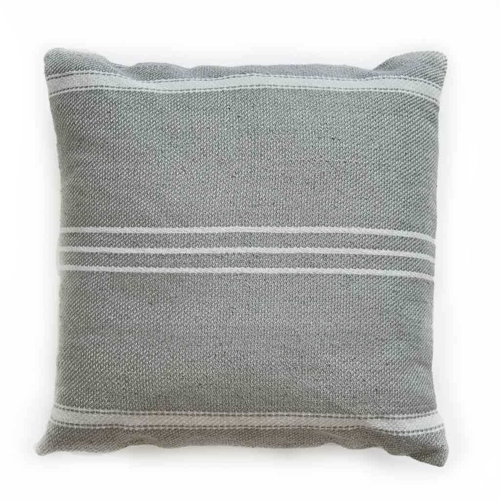Oxford Stripe Dove Grey Cushion Cover