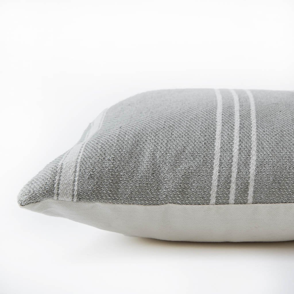 Oxford Stripe Dove Grey Cushion Cover