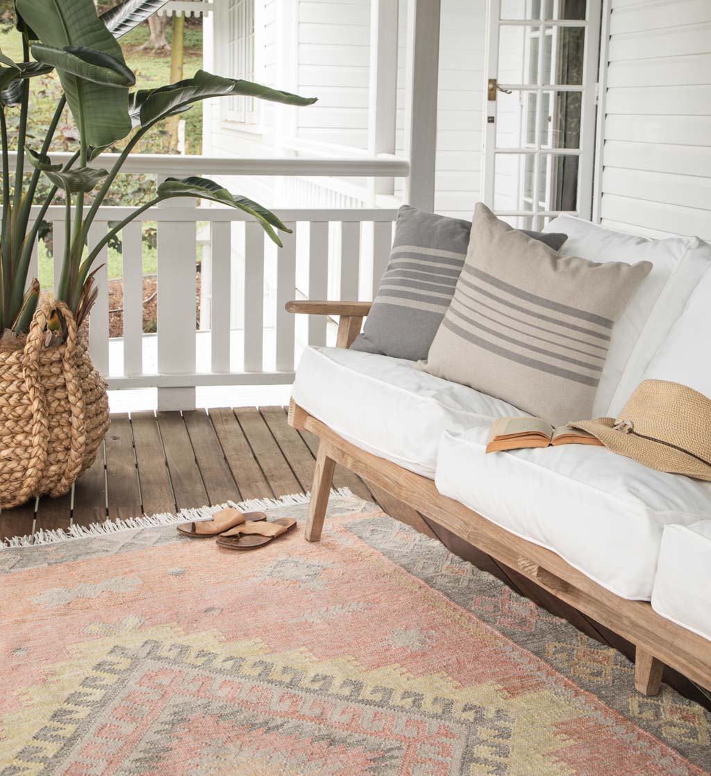 Antibes Grey & Linen Cushion Cover