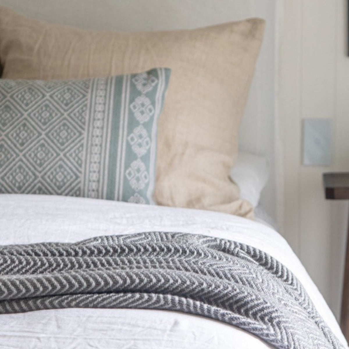 Kalkan Dove Grey Cushion Cover