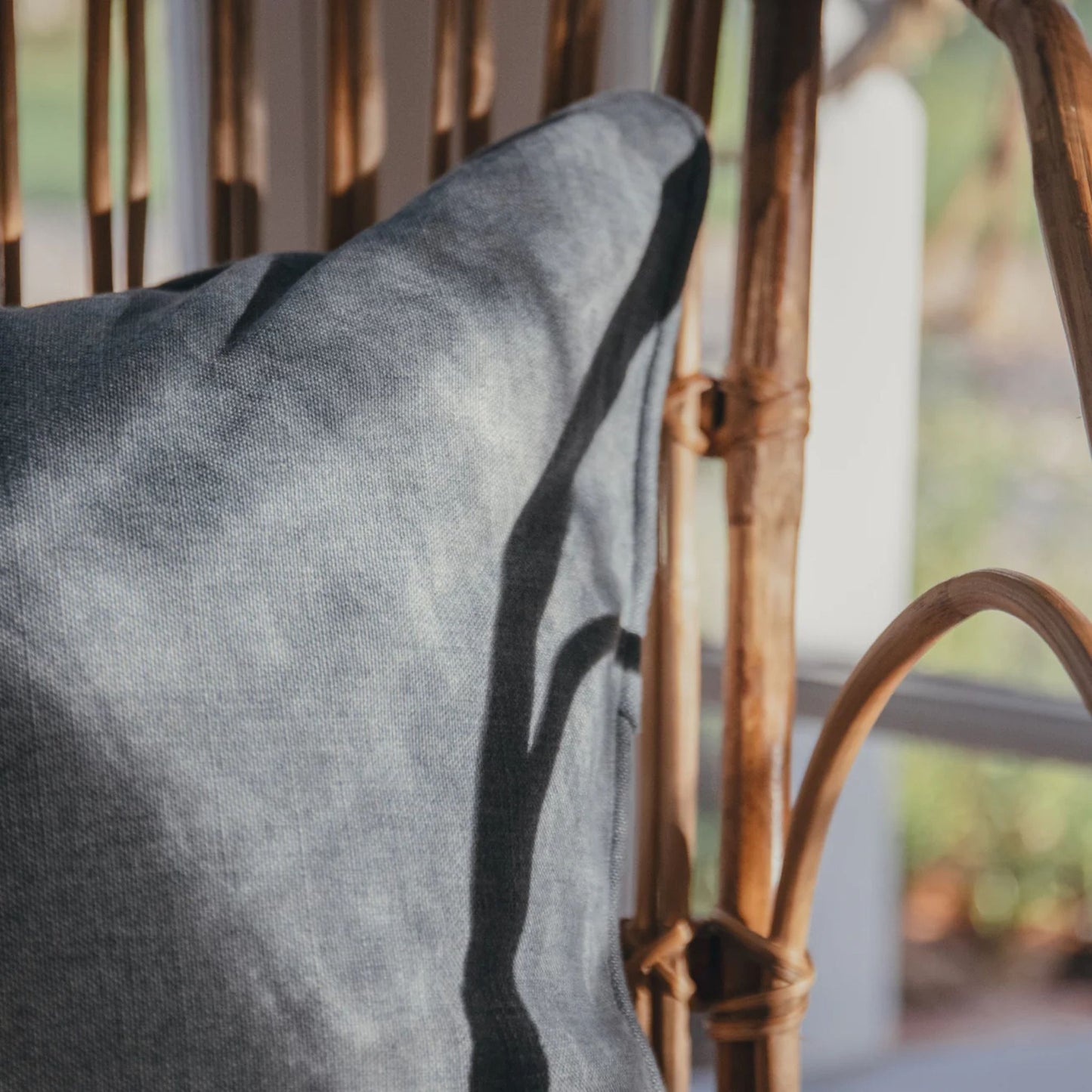 Babylon Faded Denim Cushion