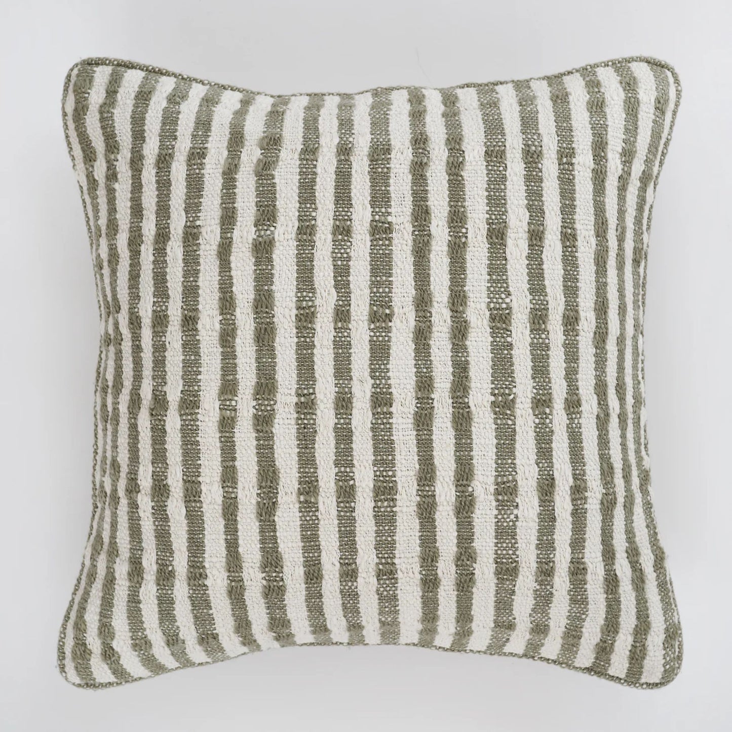 Breton Stripe Eucalyptus Cushion