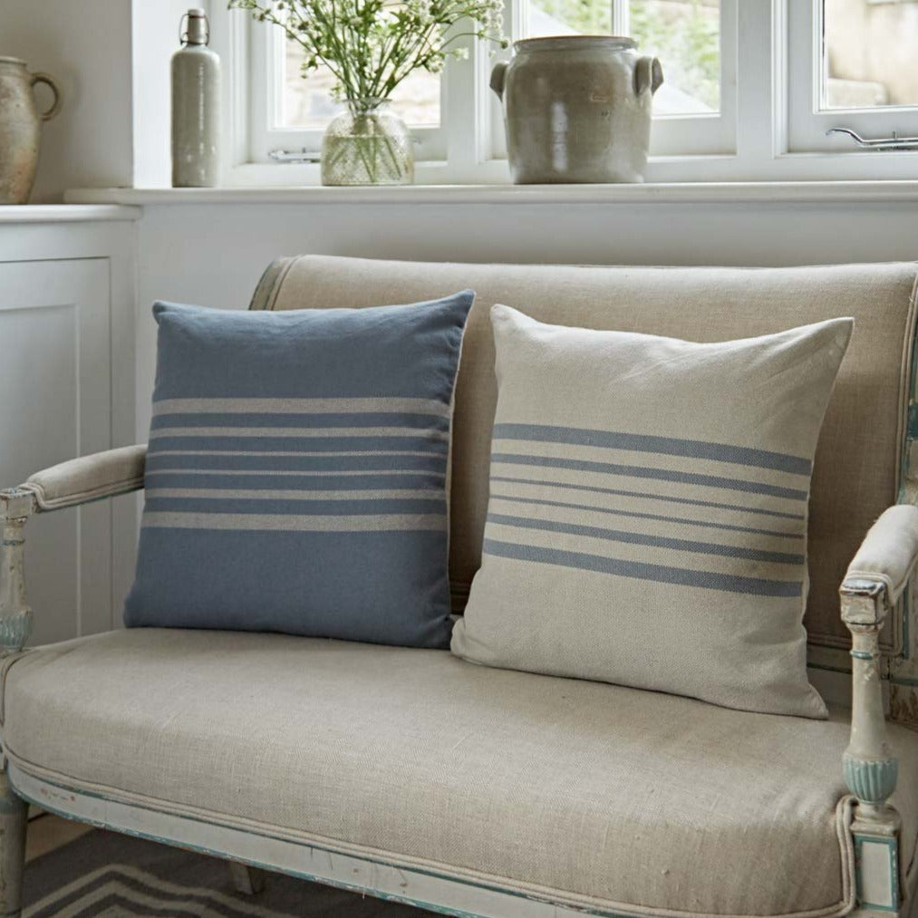 Antibes Linen & Grey Cushion Cover