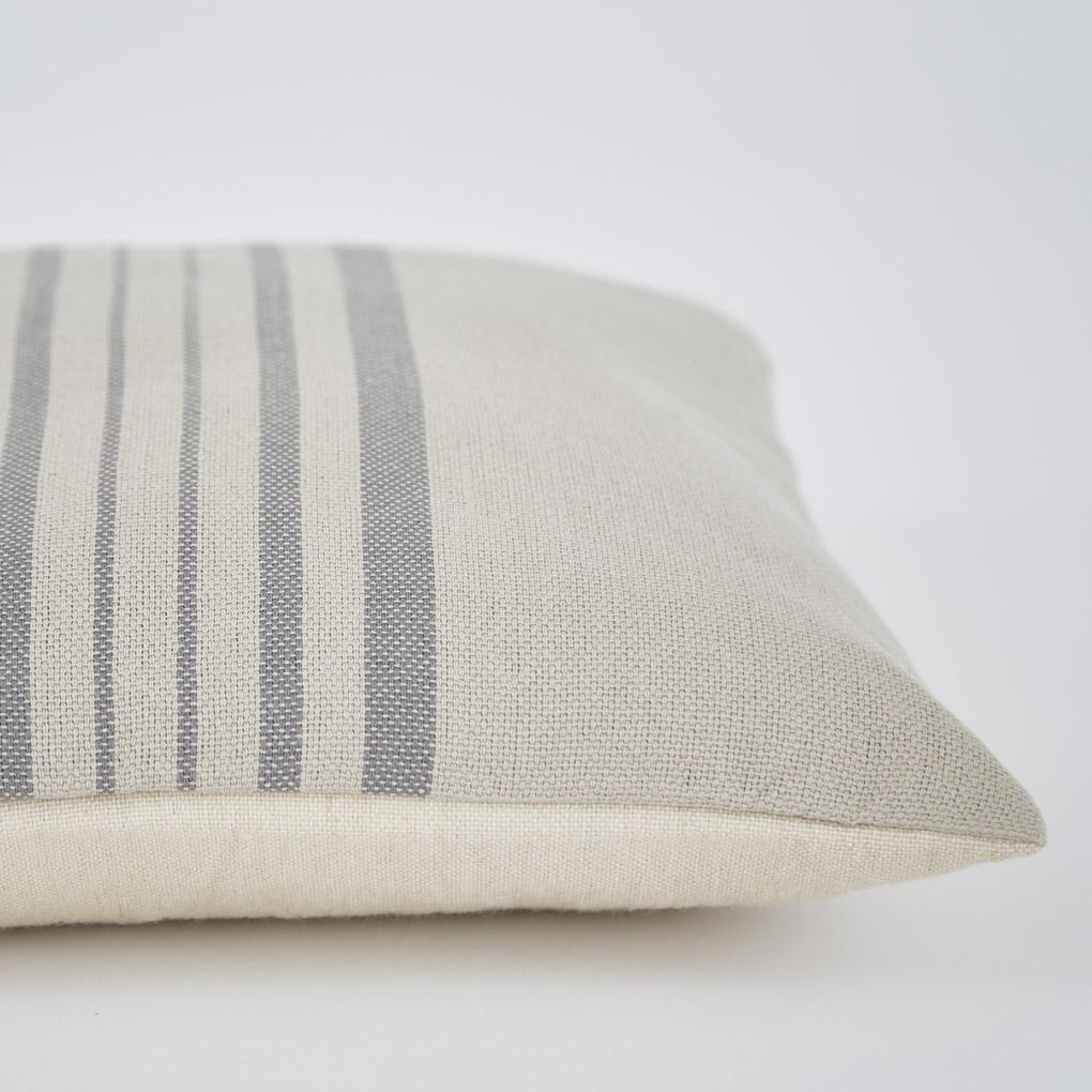 Antibes Grey Stripe Cushion
