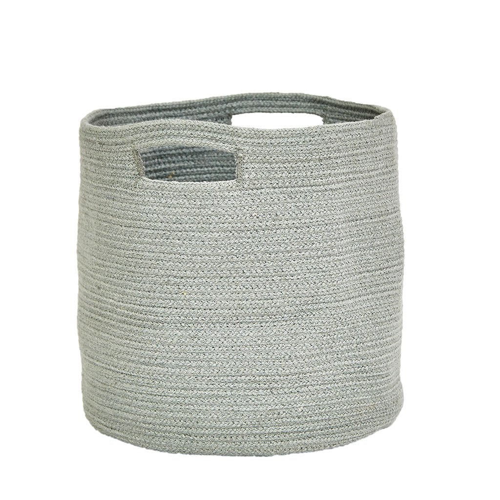 Medium Dove Grey Braided Basket