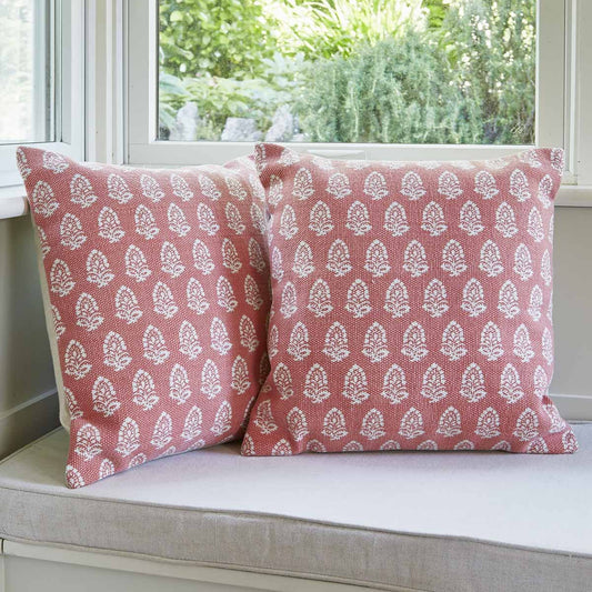 Jaipur Acorn Coral Cushion