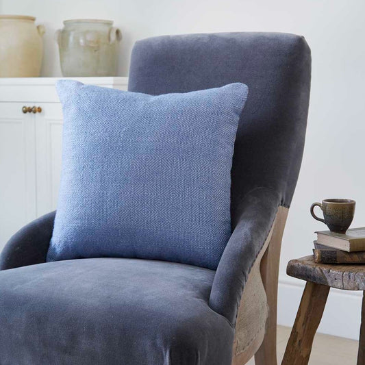 Diamond Cobalt Cushion Cover