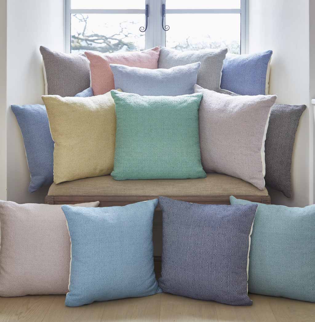 Diamond Aqua Cushion Cover