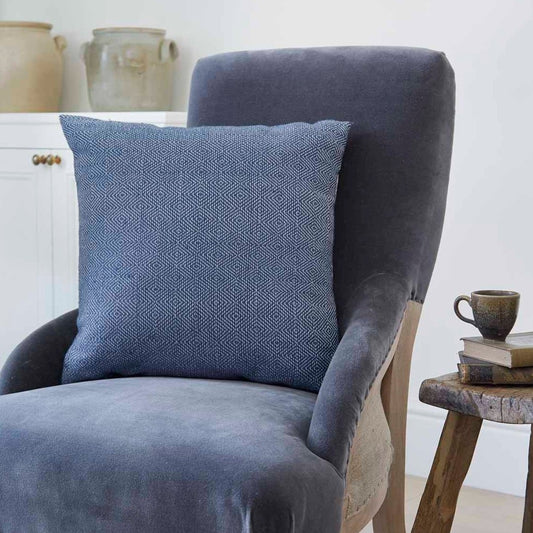 Diamond Navy Cushion Cover