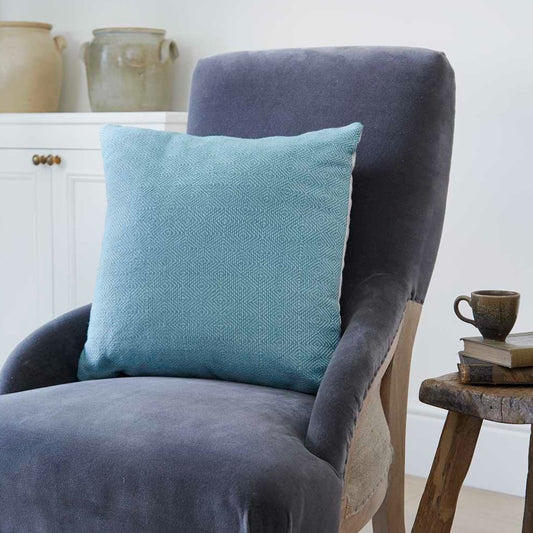 Diamond Teal Cushion Cover
