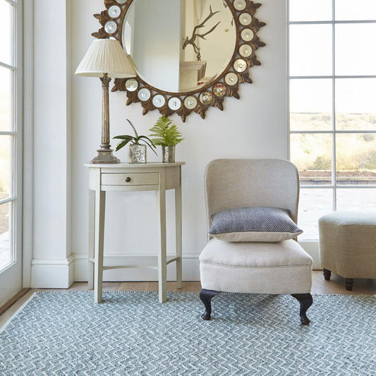 Dove Grey Chenille Runner Rug