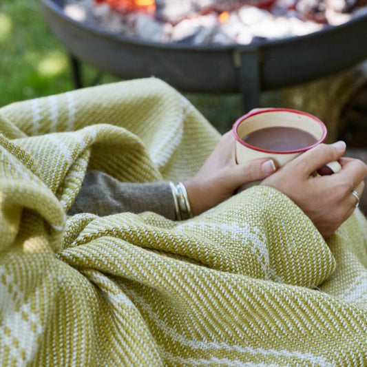 Oxford Stripe Gooseberry Blanket