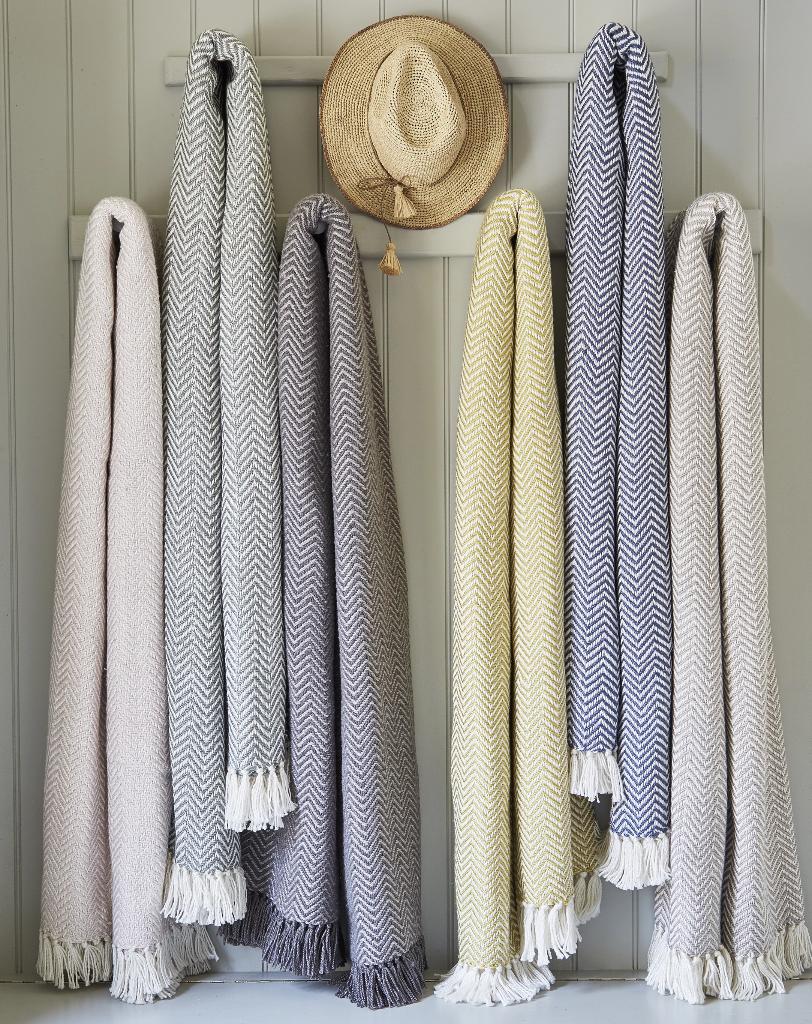 Navy Herringbone Blanket Weaver Green Australia