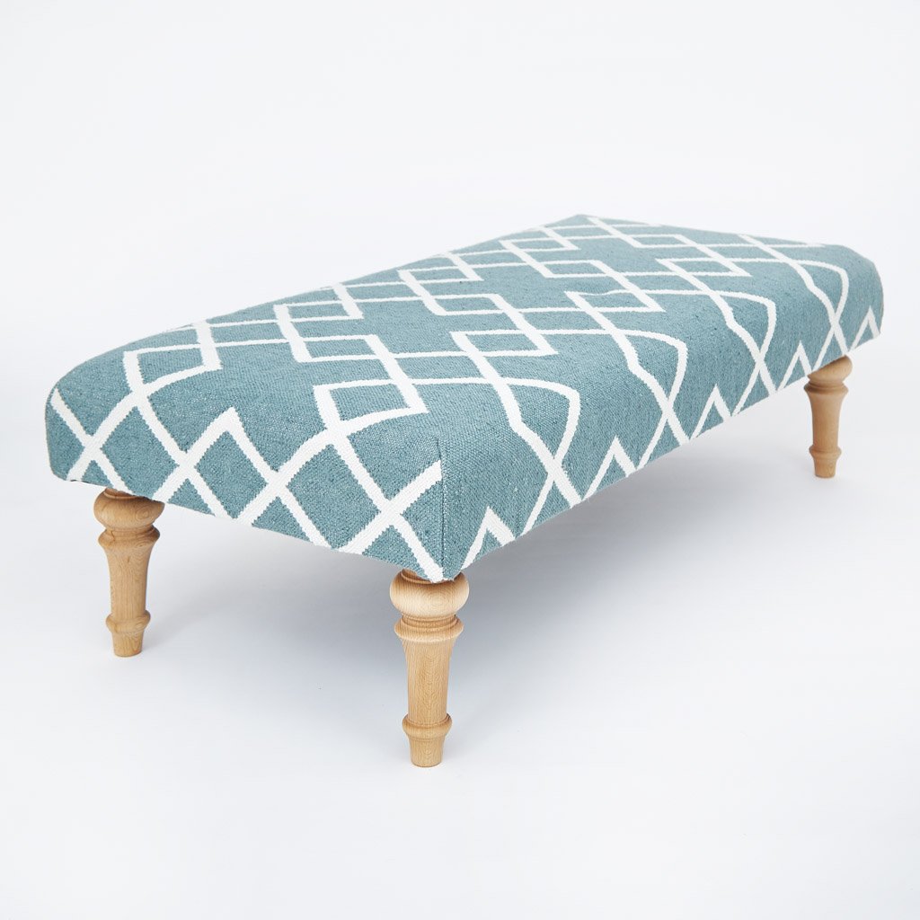 Juno Teal Ottoman