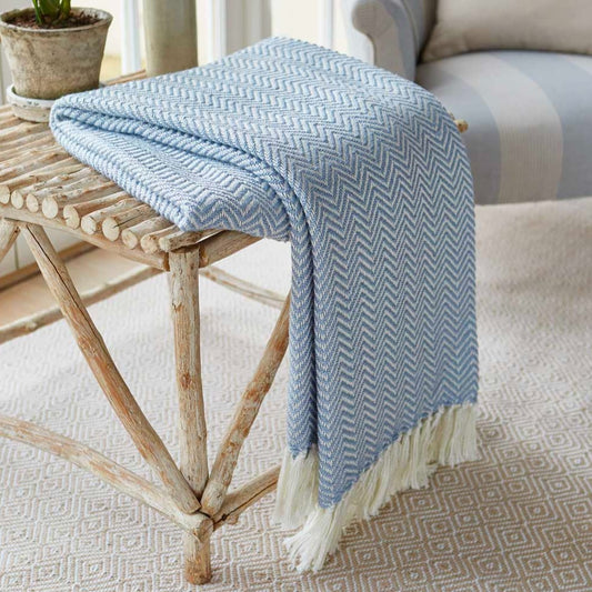 Lavender Herringbone Blanket