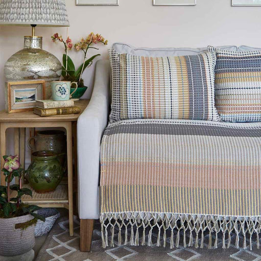 Madras Gold Check Cushion