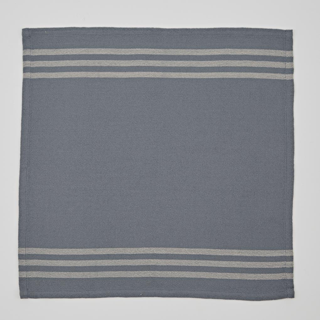 Maxime Blue & Linen Napkins (4 Pack)