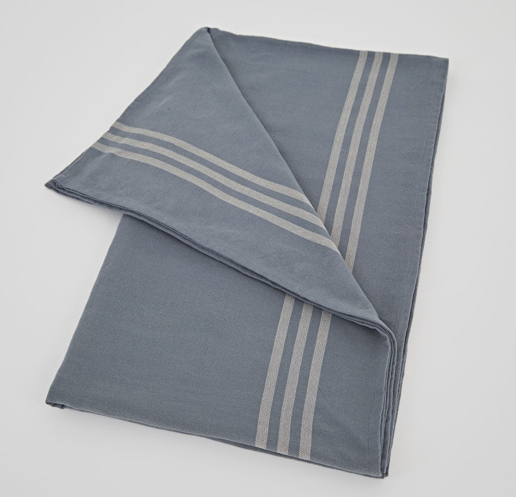 Maxime Blue & Linen Tablecloth