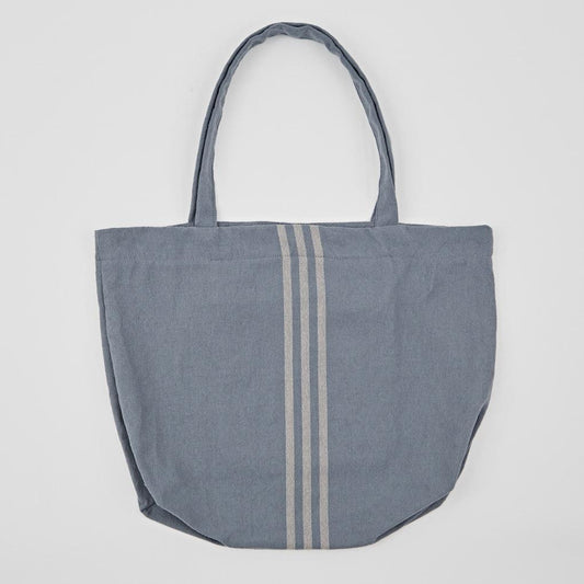 Maxime Blue & Linen Beach Bag