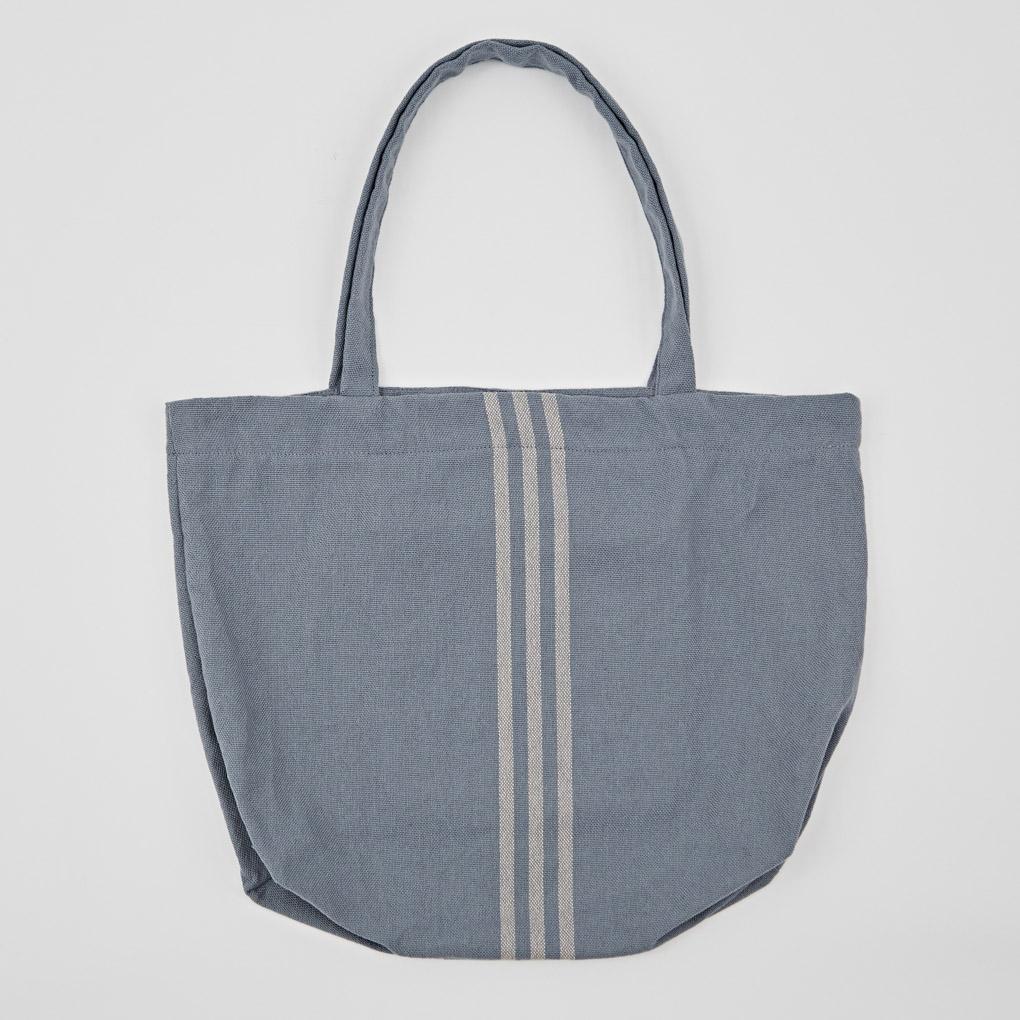 Maxime Blue & Linen Beach Bag | Weaver Green Australia
