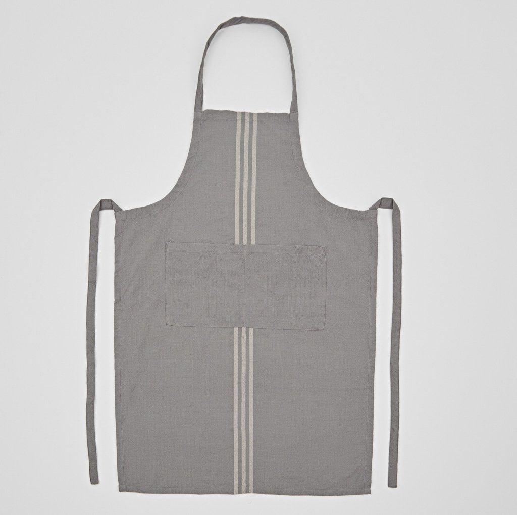 Maxime Grey & Linen Apron