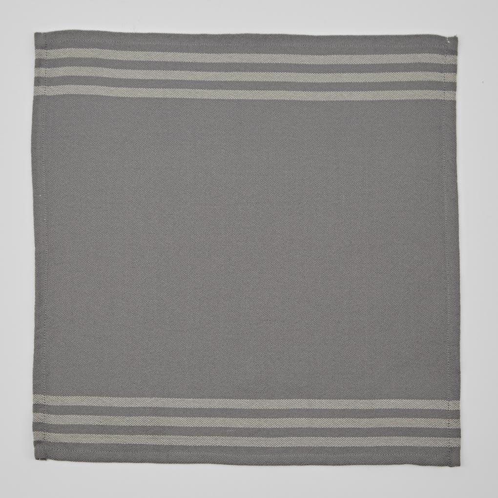 Maxime Grey & Linen Napkins (4 Pack)