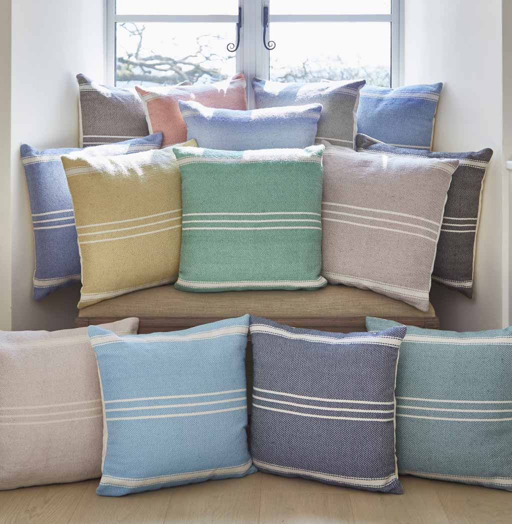 Oxford Stripe Monsoon Cushion Cover