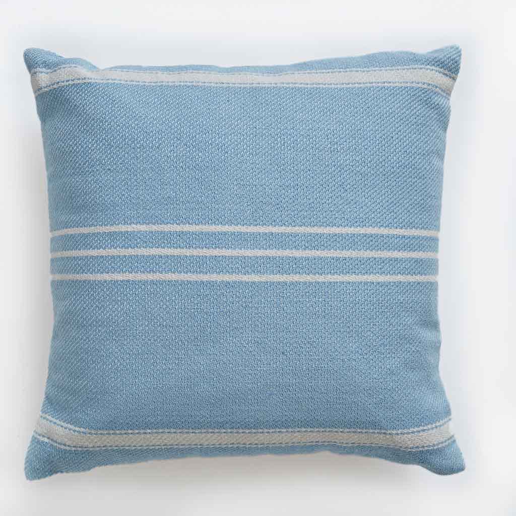 Oxford Stripe Azure Cushion Cover