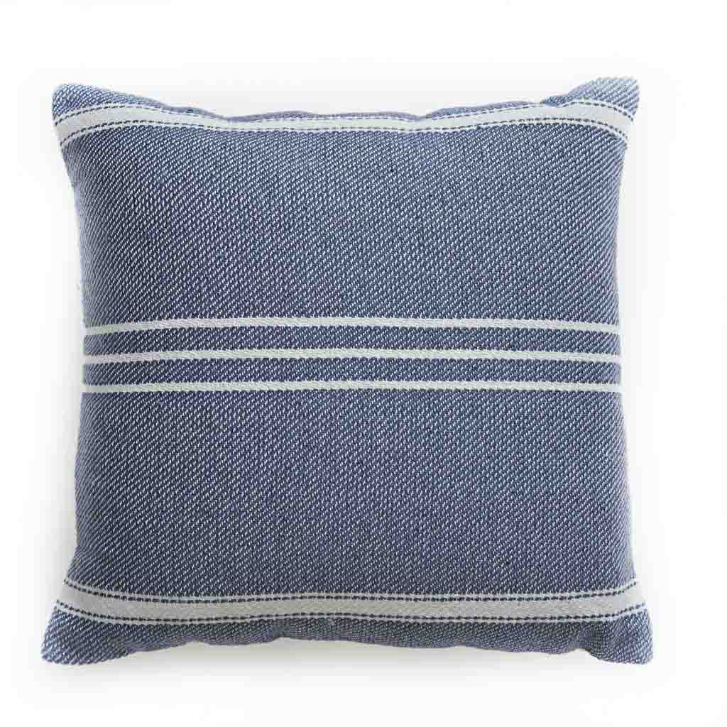 Oxford Stripe Navy Cushion Cover