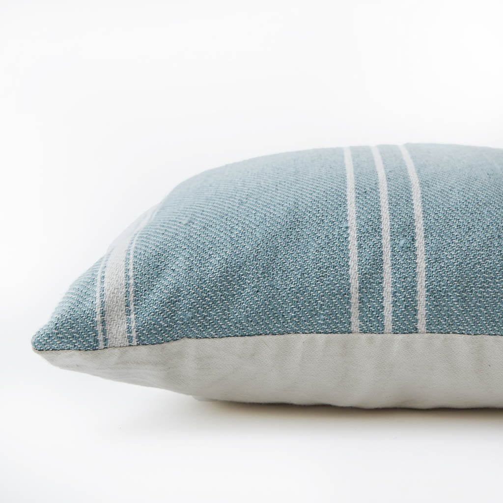 Oxford Stripe Teal Cushion