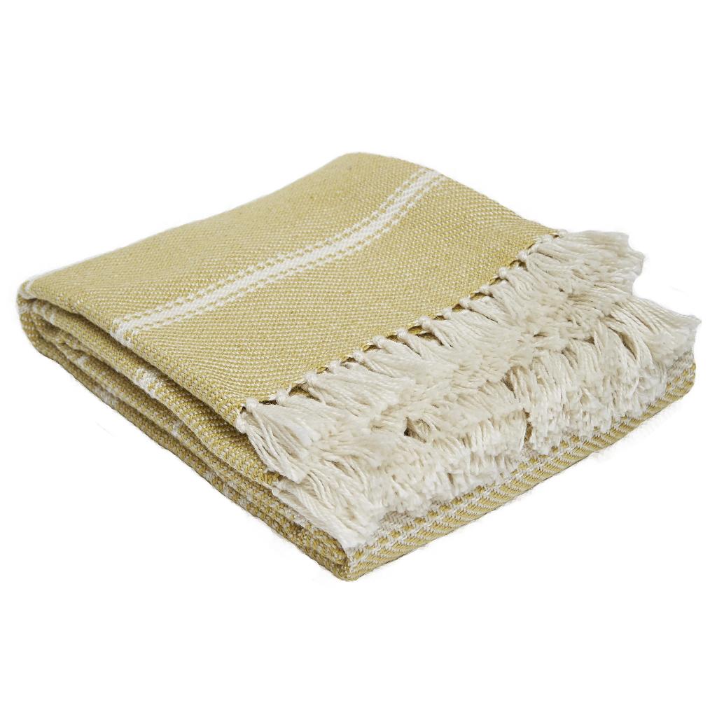 Oxford Stripe Gooseberry Blanket