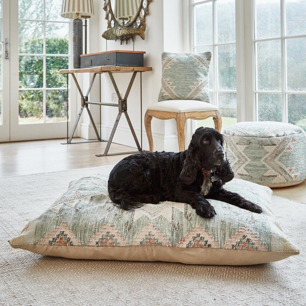 Andalucia Paloma Floor Cushion with spaniel