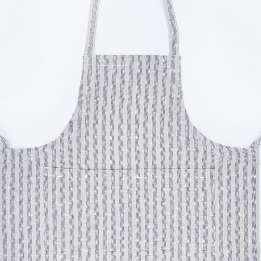 Toulouse Grey & Linen Stripe Apron