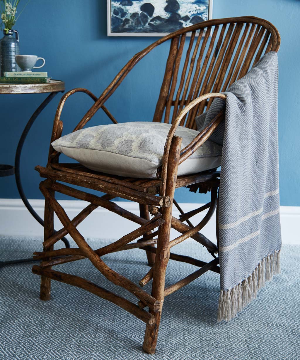 Cassis Blue Throw