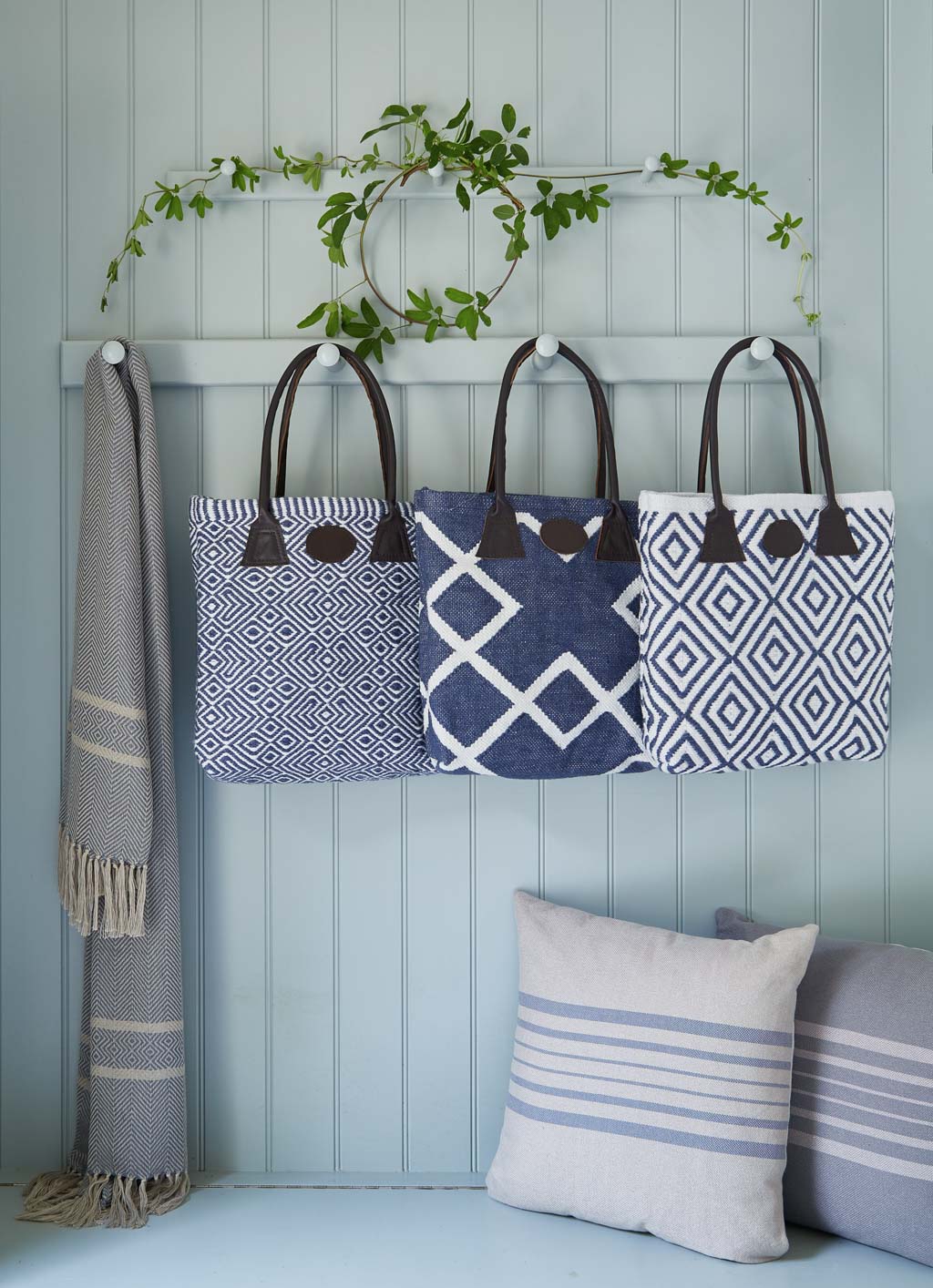 Cassis Blue Throw