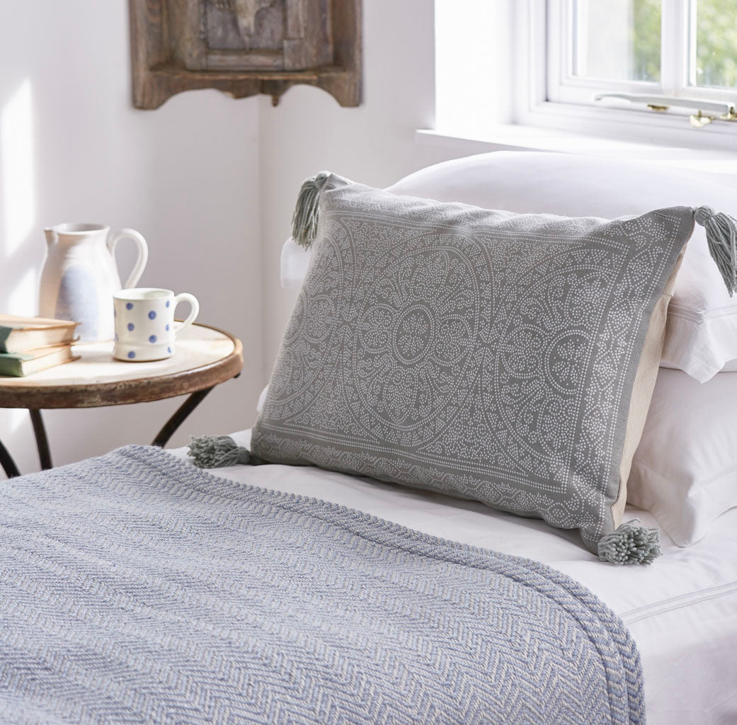 Rectangle sales grey cushion