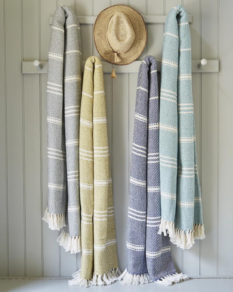 Oxford Stripe Gooseberry Blanket