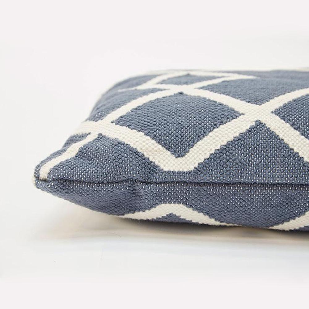 Juno Navy Cushion close up